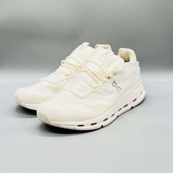 On Shoes Mens 10.5 White Mesh Cloudnova CloudTec Road Running Athletic Sneakers main image 9